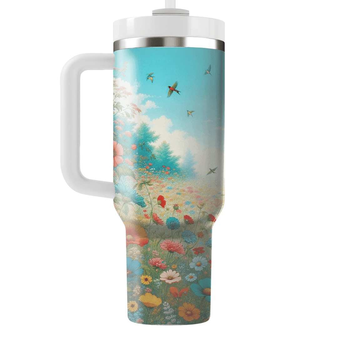 Spring Morning Meadow  Travel Tumblers