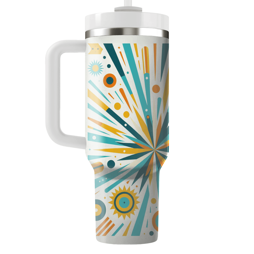 Retro Starburst Design  Custom Tumblers