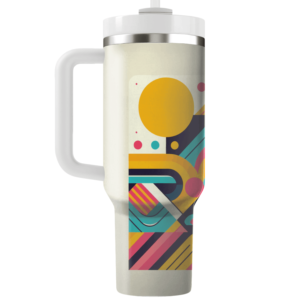 Groovy Geometric Fusion  Custom Tumblers