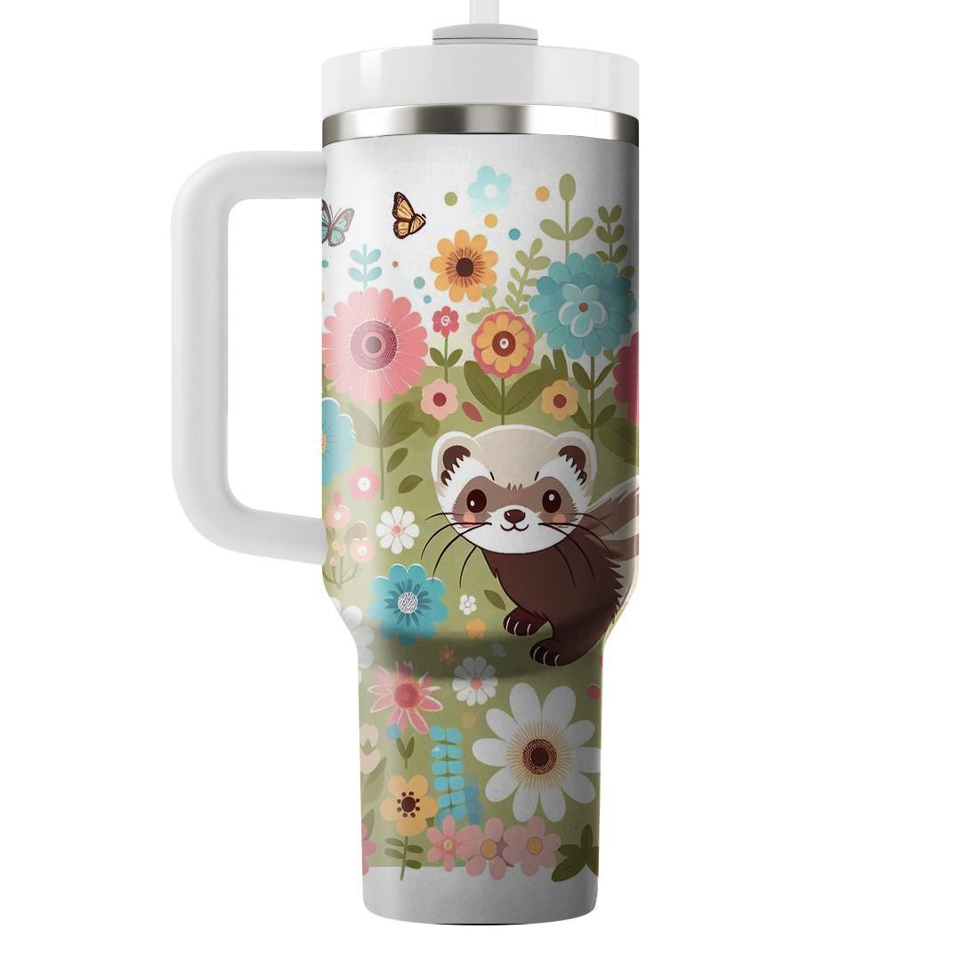Whimsical Ferret Adventure  Tumblers With Lids