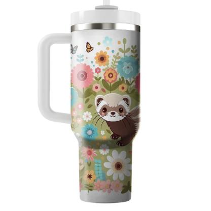 Whimsical Ferret Adventure  Tumblers With Lids
