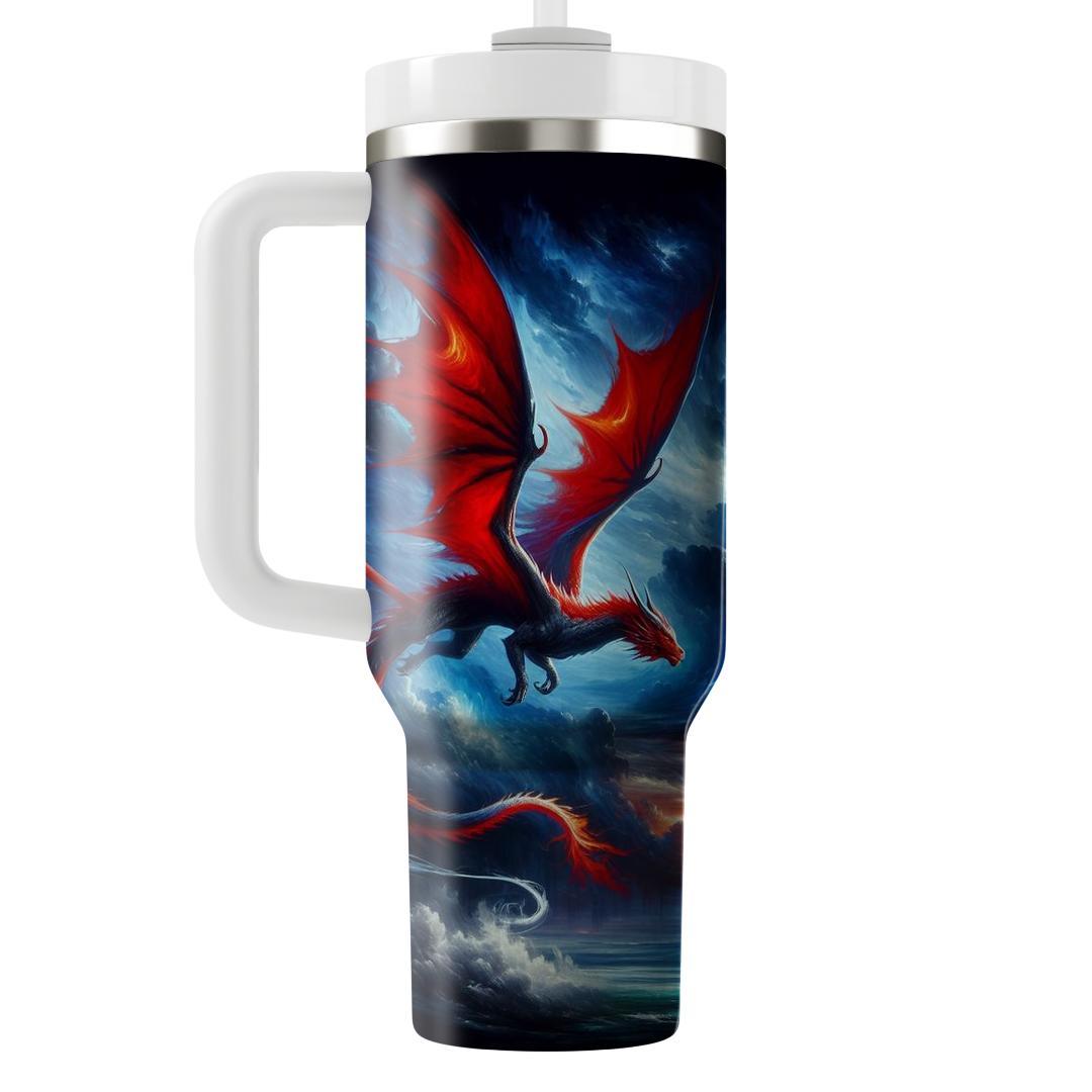 Mystical Dragon Fire  Personalized Tumblers