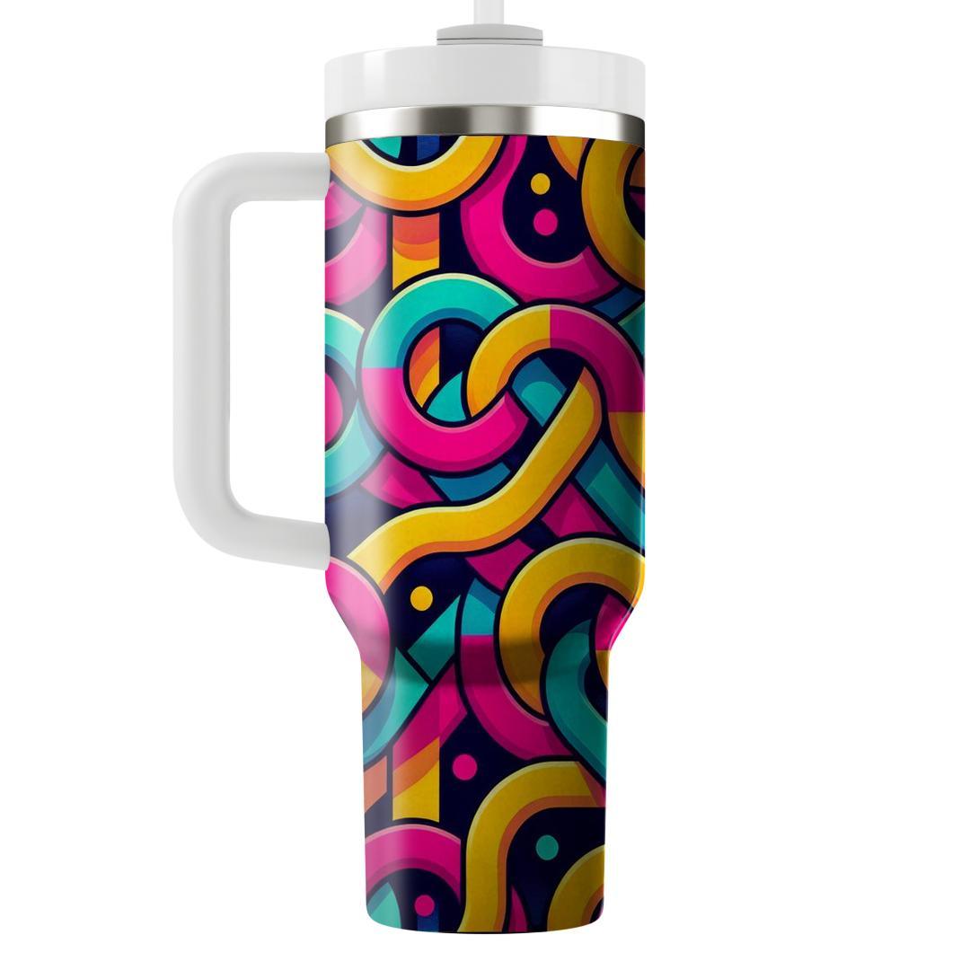 Interlocking Circles  Personalized Tumblers