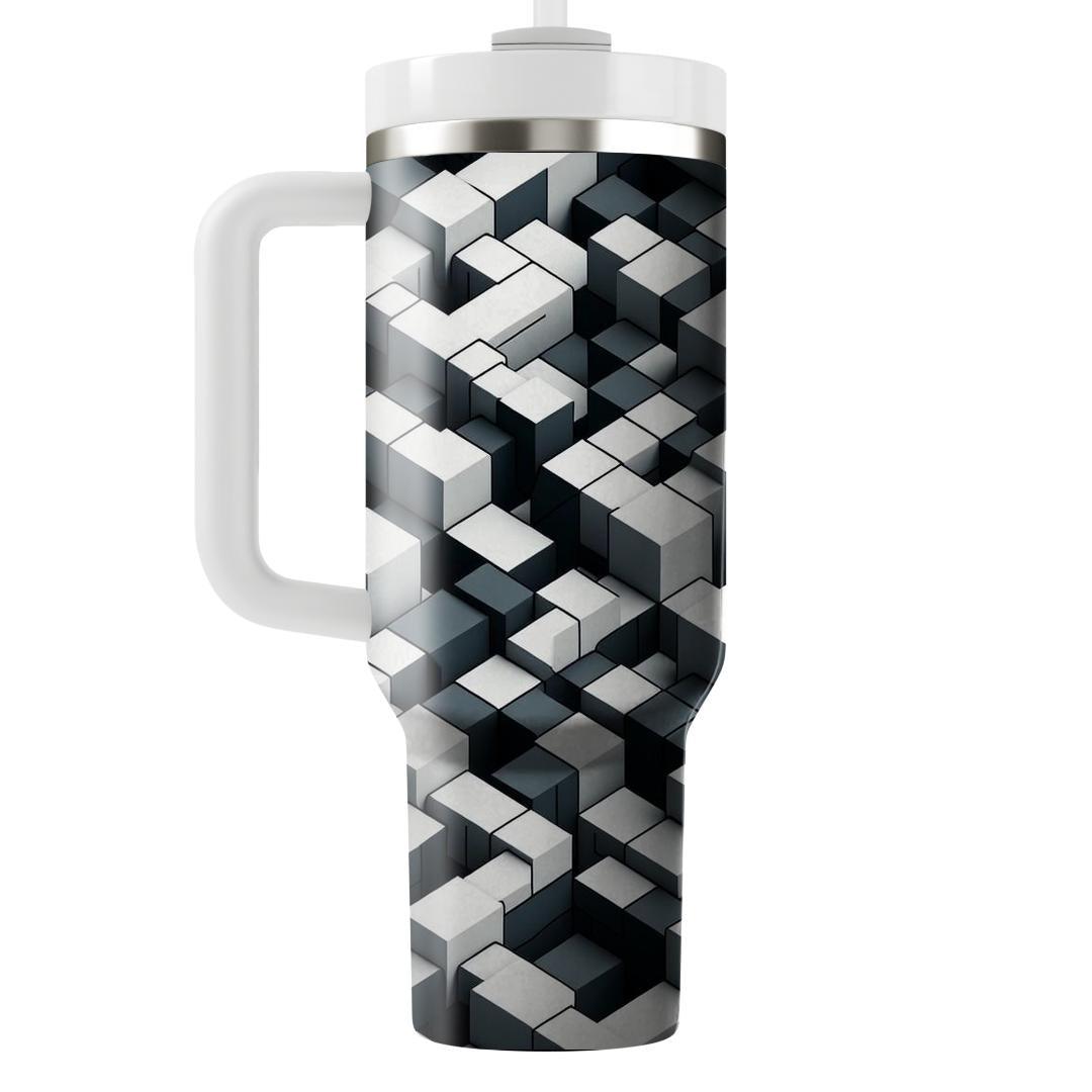Modular Cube Illusion  Decorative Tumblers