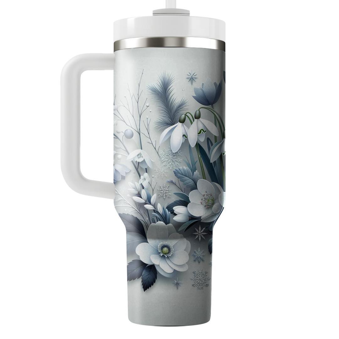 Frosty Winter Blooms  Tumblers For Gifts