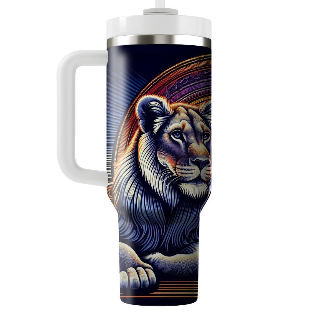 Regal Lioness Lounge  Tumblers With Lids