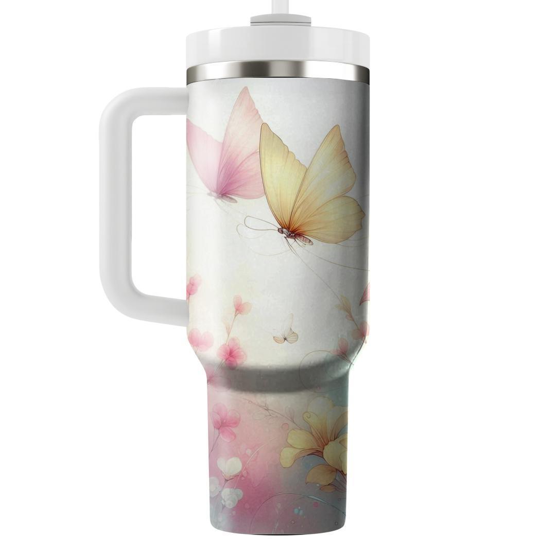 Delicate Butterfly Dream  Travel Tumblers
