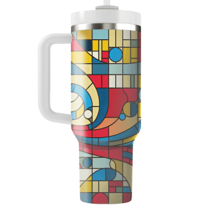 Mosaic Tile Colorburst  Custom Tumblers