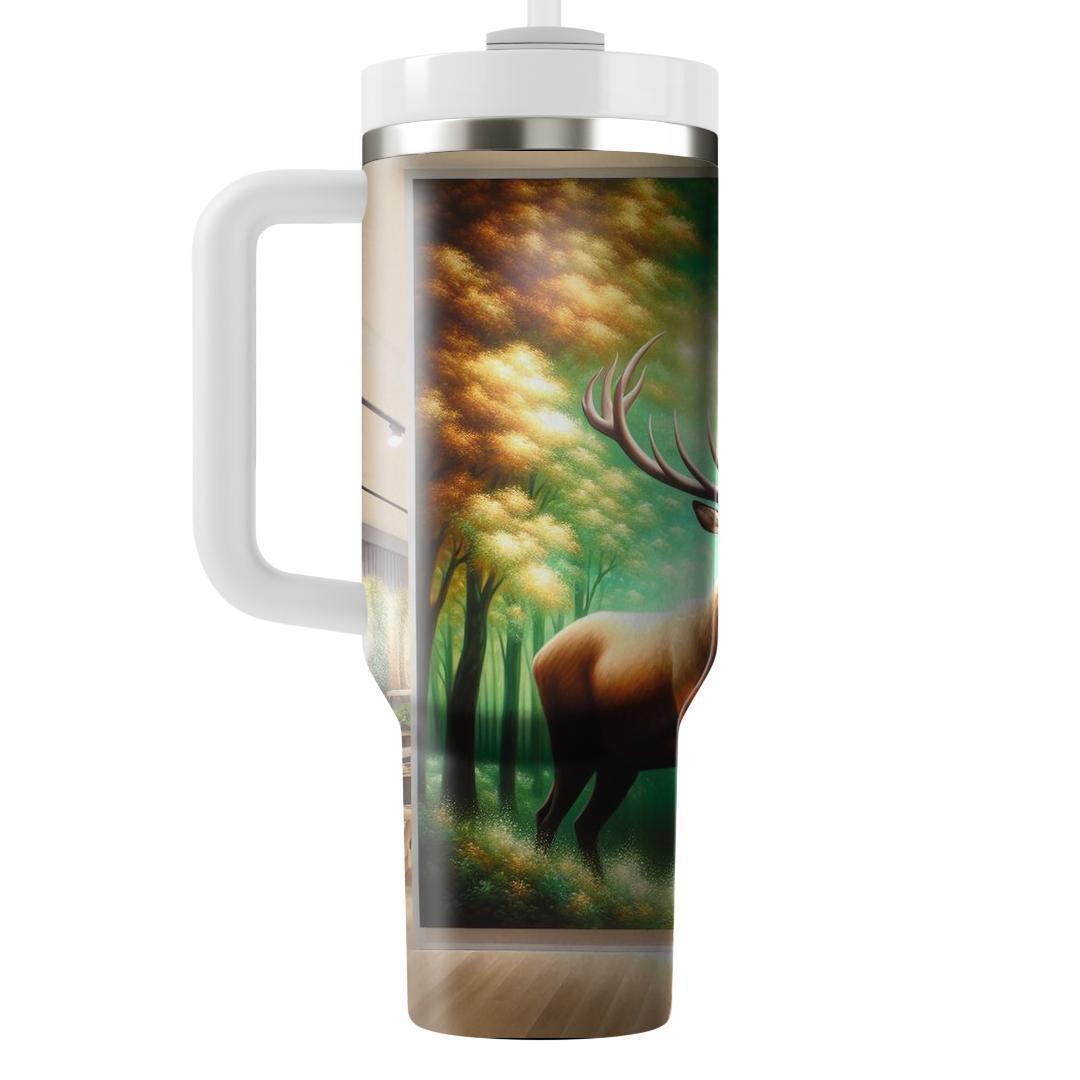 Elegant Stag Majesty  Travel Tumblers