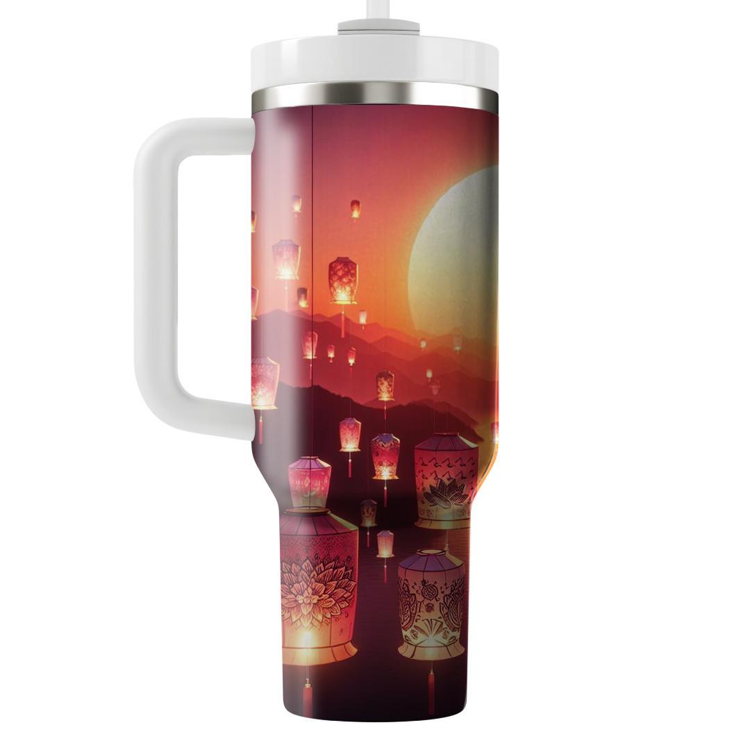 Sunkissed Lantern Festival Unique Tumblers