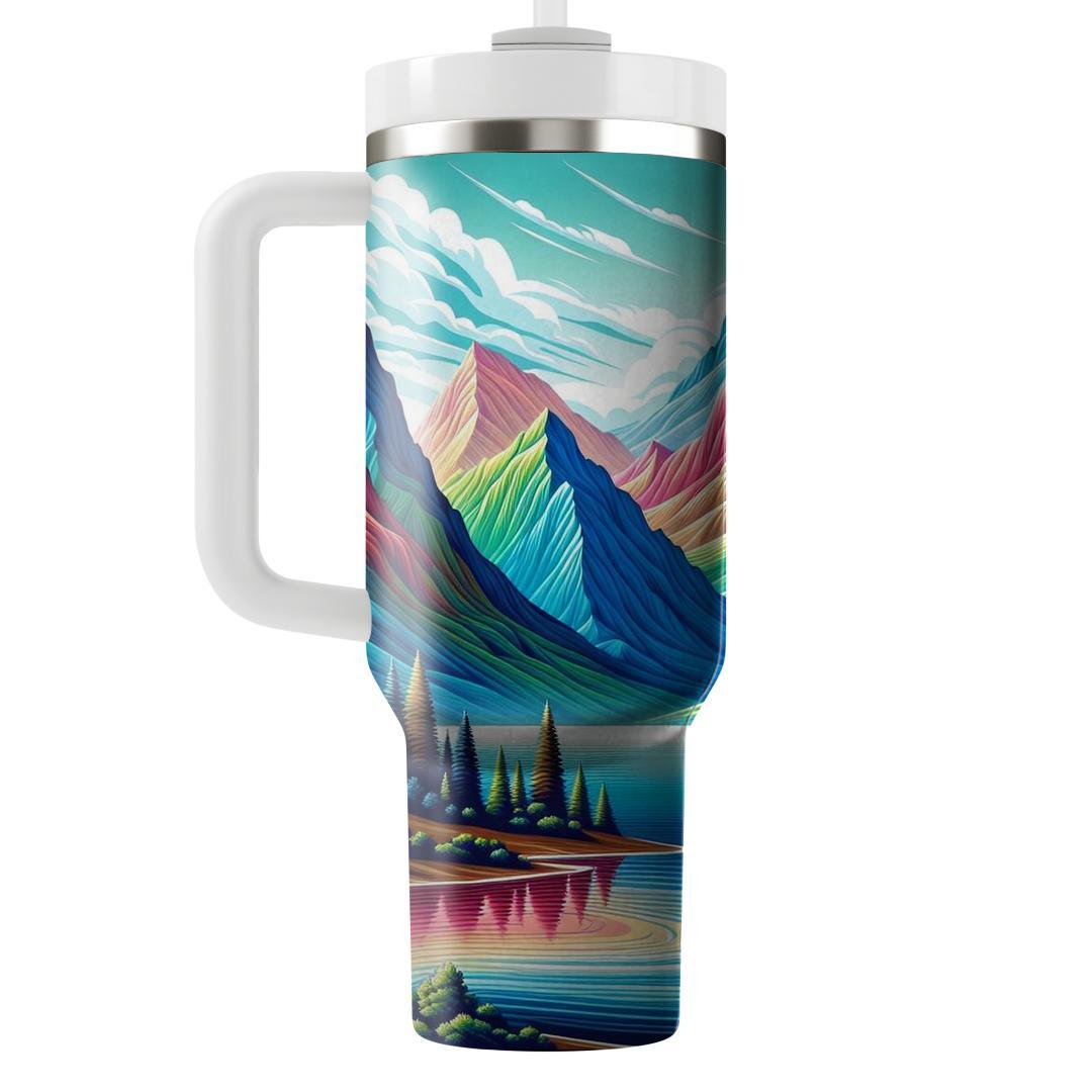 Groovy Mountain Retreat  Personalized Tumblers