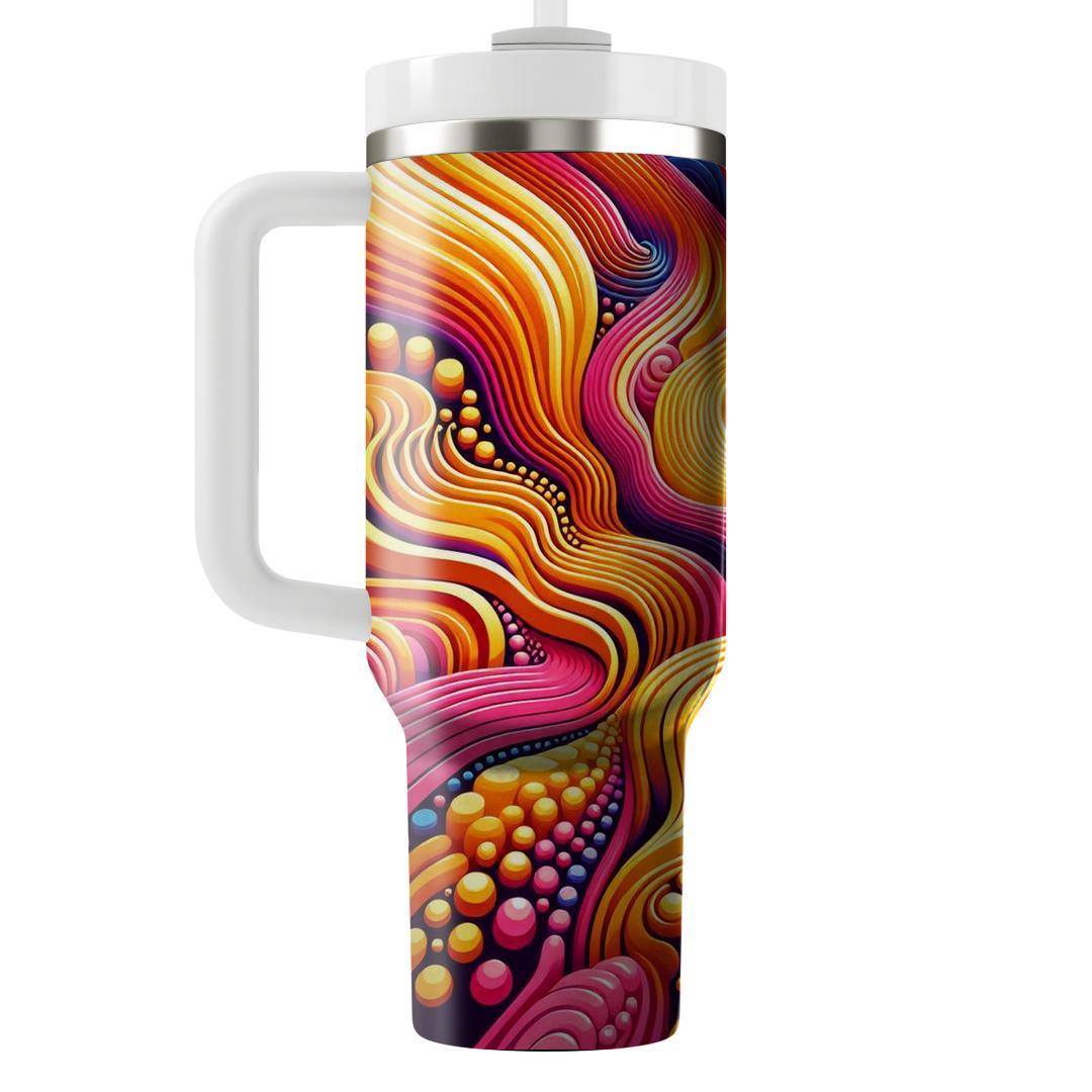 Retro Electric Harmony  Travel Tumblers