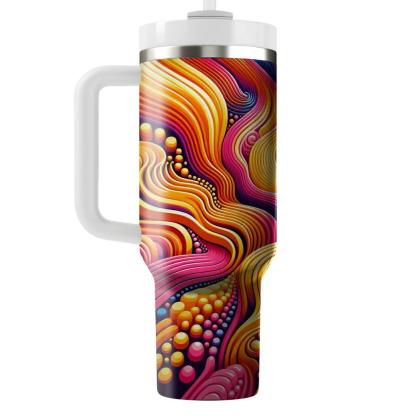 Retro Electric Harmony  Travel Tumblers