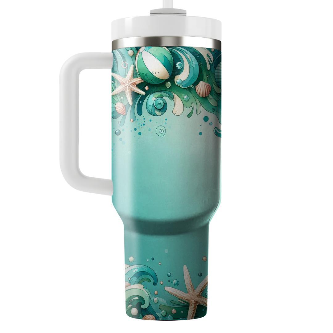 Summer Splash Watercolor  Travel Tumblers