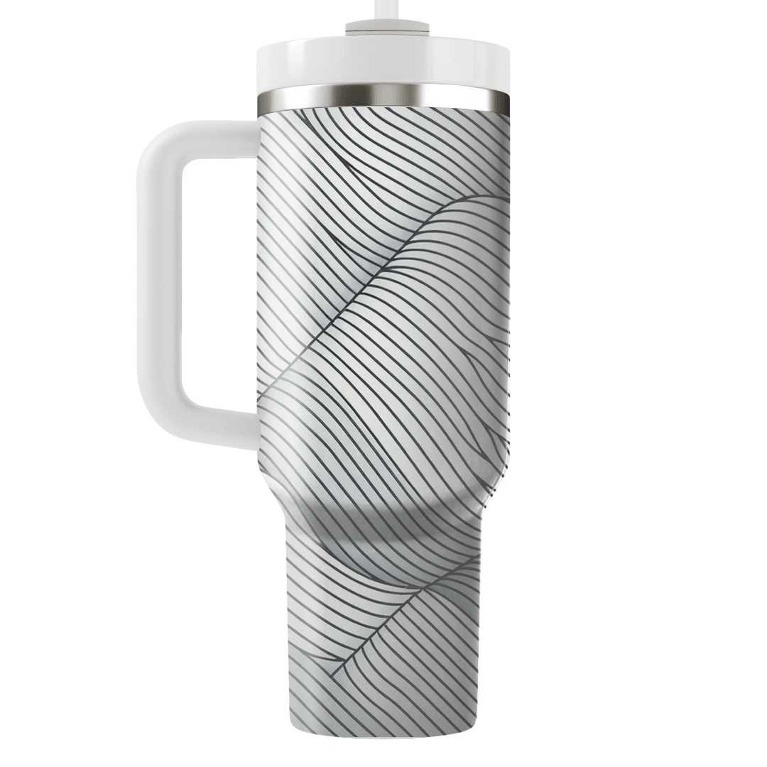 Minimalist Line Wave  Insulated Tumblers
