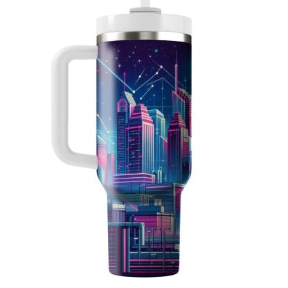 Cyber City Lights  Tumbler Cups