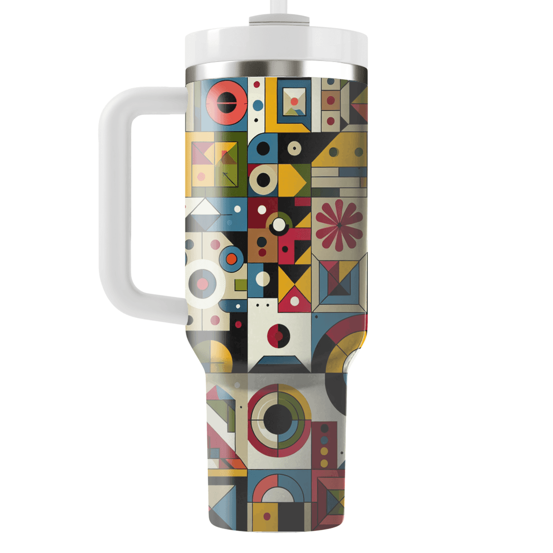 Artistic Color Block  Personalized Tumblers