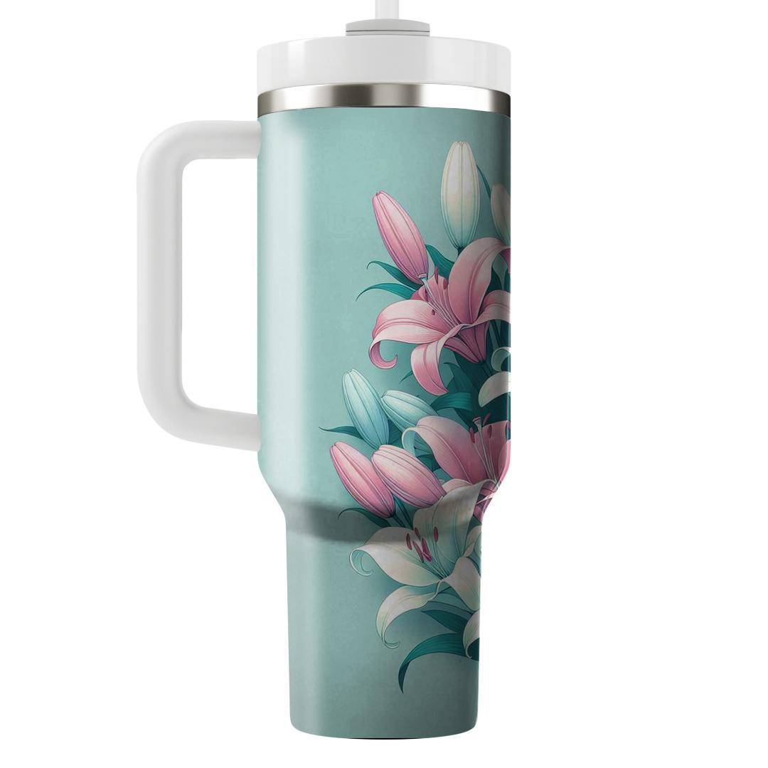 Ethereal Lily Whispers  Decorative Tumblers
