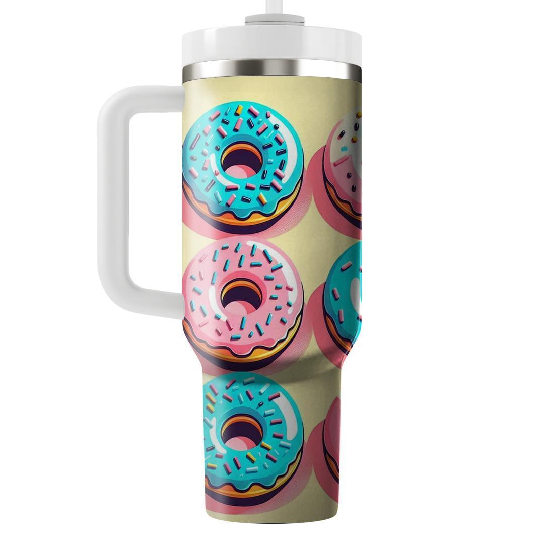 Cheerful Donut Delight  Personalized Tumblers