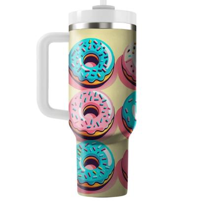 Cheerful Donut Delight  Personalized Tumblers