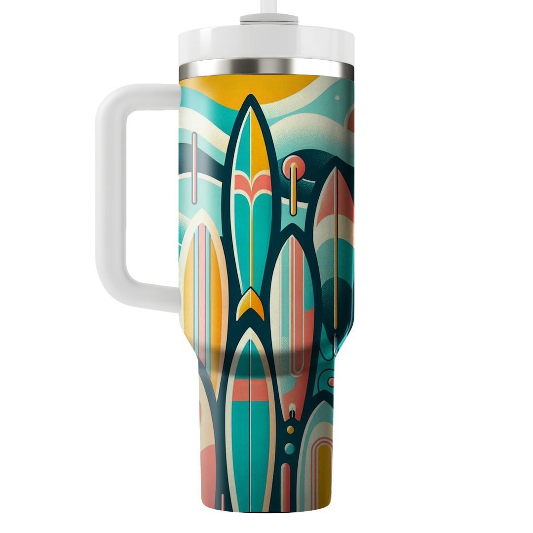 Retro Surfboard Fun  Custom Tumblers