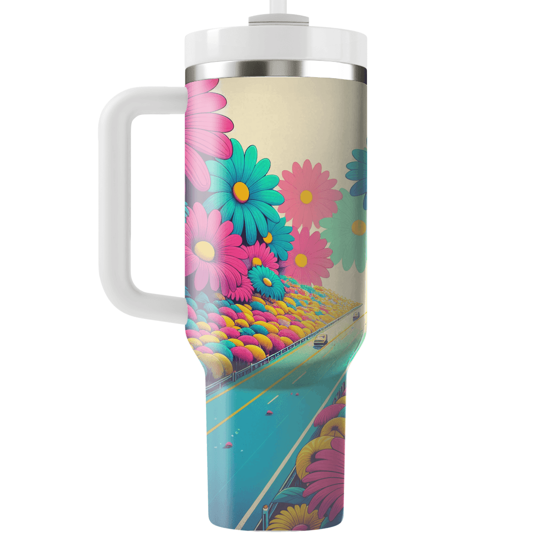 Funky Flower Power  Custom Tumblers