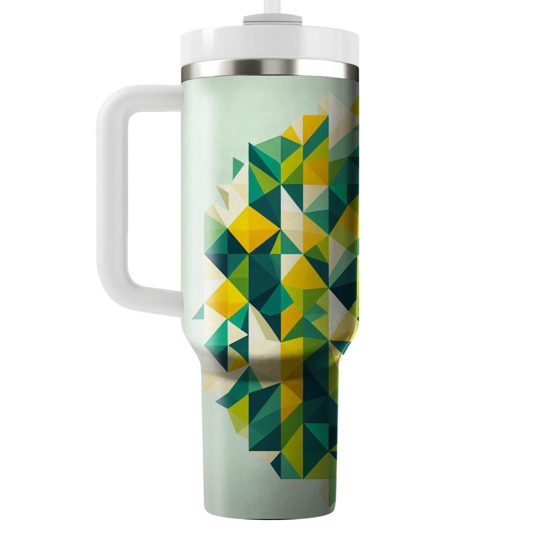 Abstract Triangular Mosaic  Personalized Tumblers
