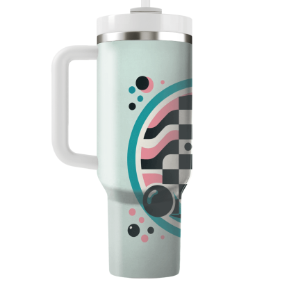Classic 70s Style Checkerboard  Custom Tumblers