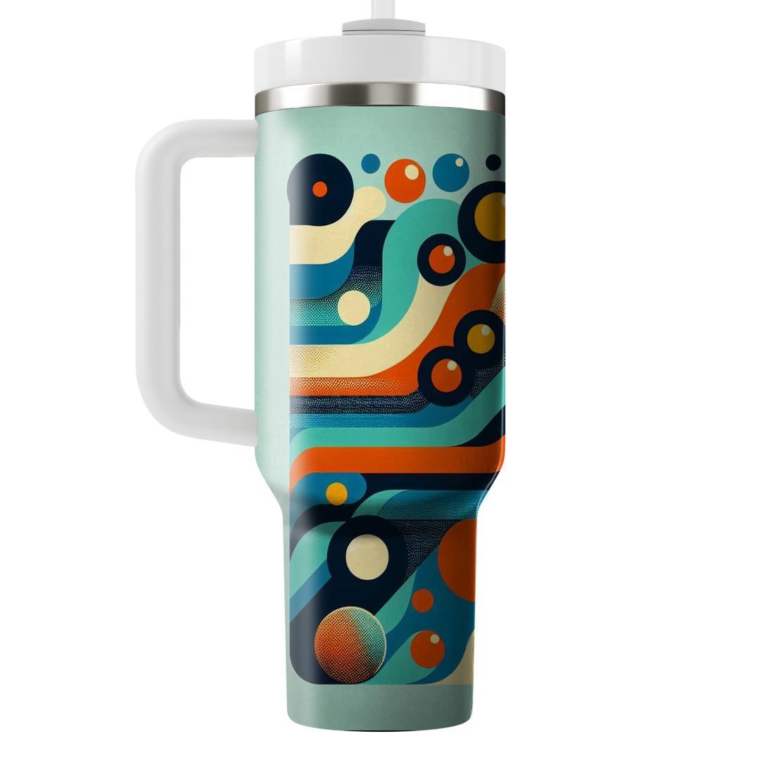 Funky Geometric Dots  Personalized Tumblers