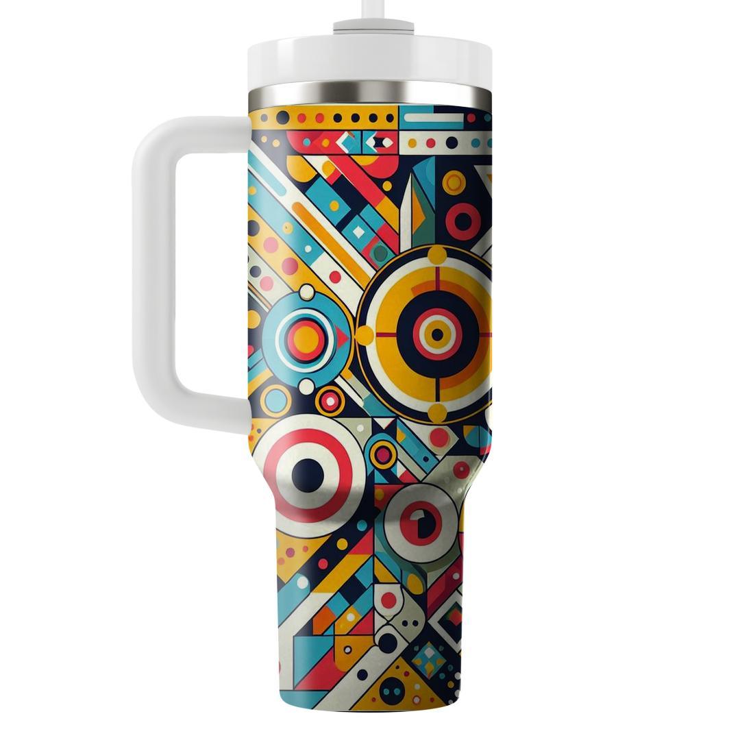Groovy Geometric Bliss  Travel Tumblers