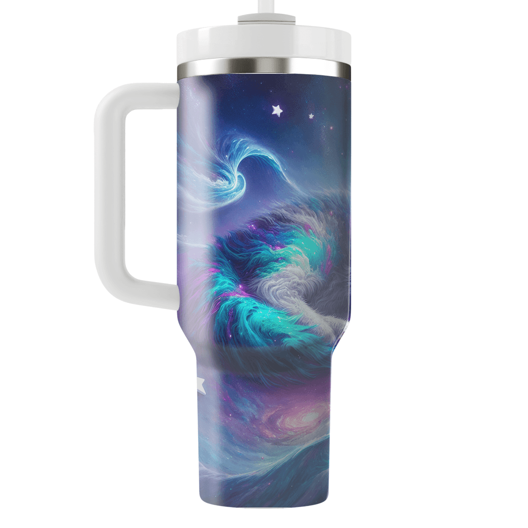 Galactic Cat Dreamscape  Decorative Tumblers