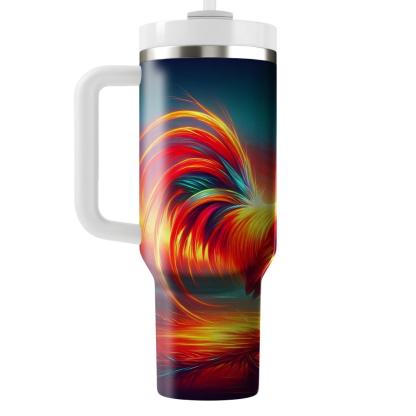 Regal Rooster Dawn  Travel Tumblers