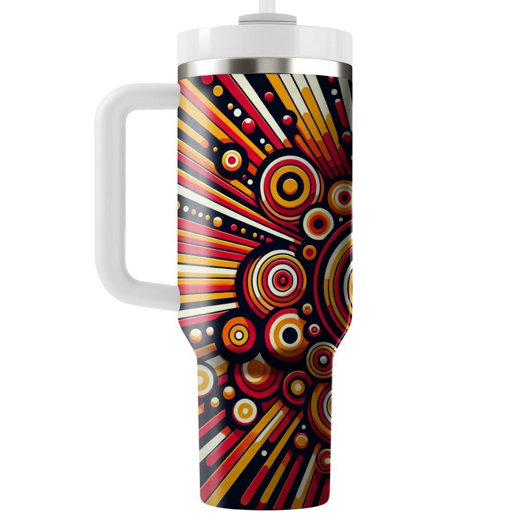 Radiant Circular Burst  Travel Tumblers