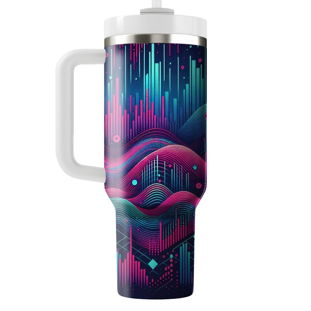 Digital Synthwave Vibes  Personalized Tumblers