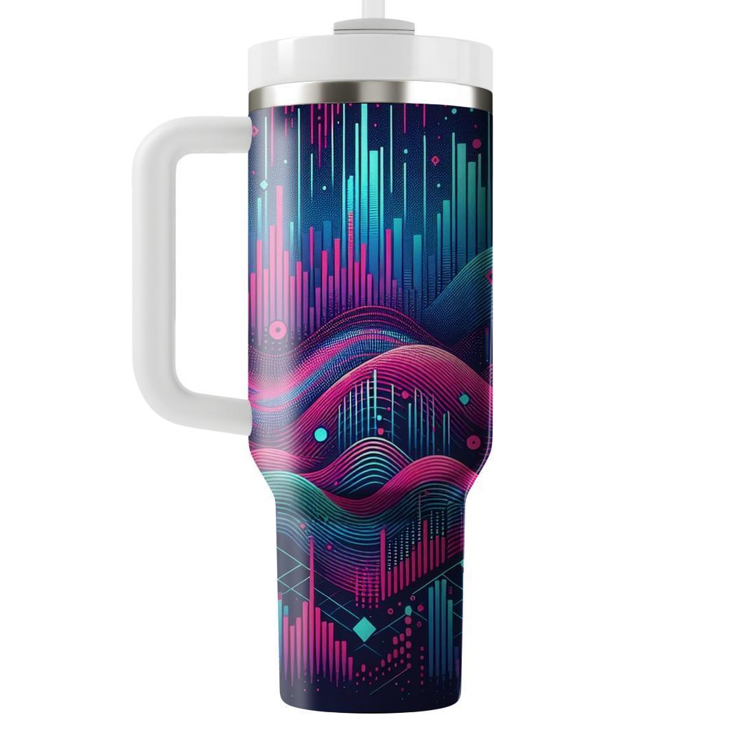 Digital Synthwave Vibes  Personalized Tumblers