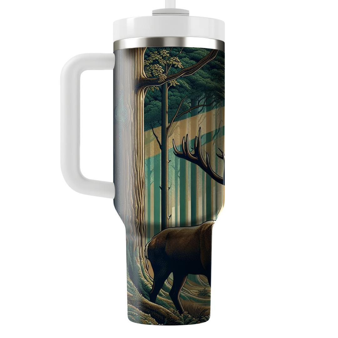 Majestic Stag Woodland  Personalized Tumblers