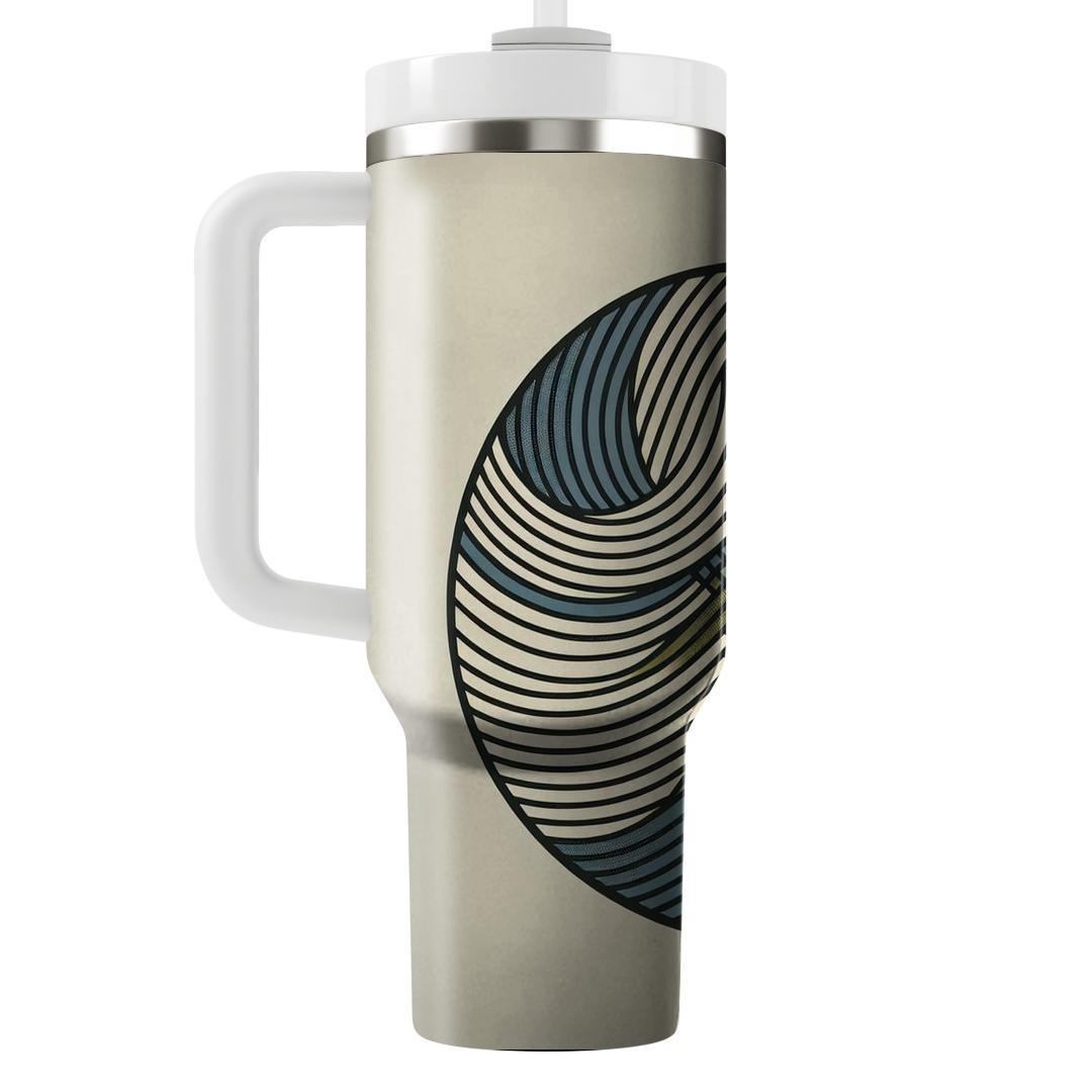Retro Pinstripe  Travel Tumblers