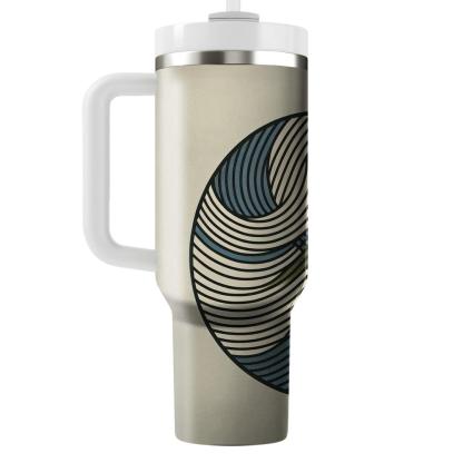 Retro Pinstripe  Travel Tumblers