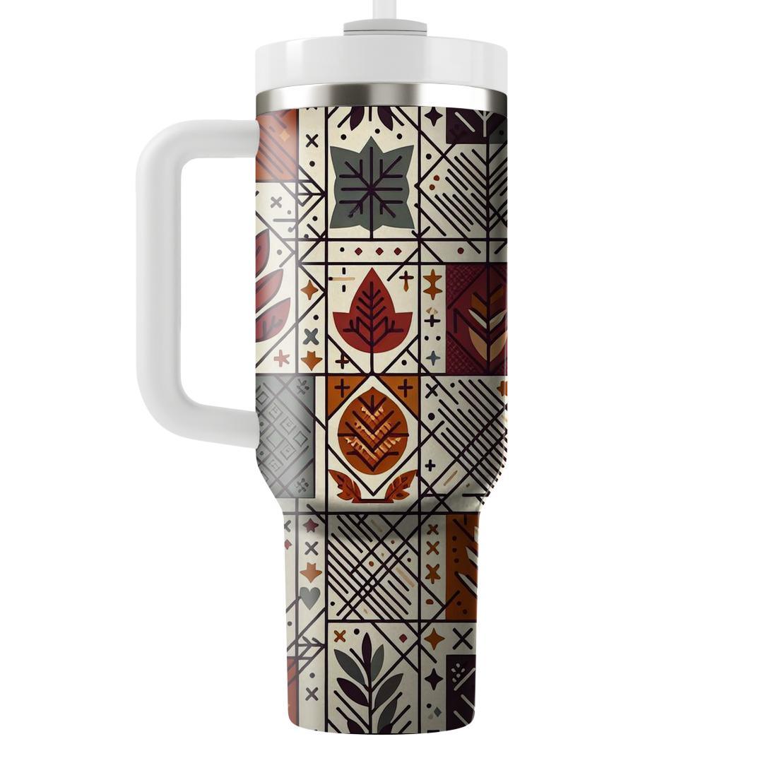Autumn Harvest Plaid  Tumblers For Gifts