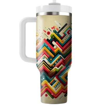 Colorful Zigzag Adventure  Travel Tumblers