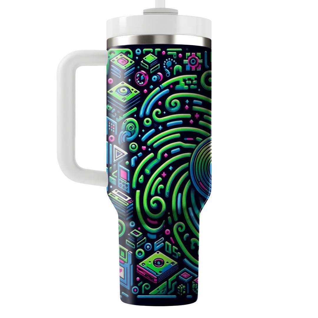 Techno Wonderland  Travel Tumblers