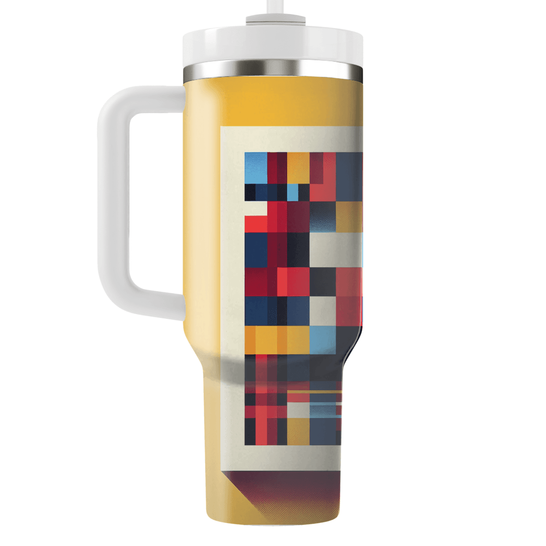 Bold Retro Checks Unique Tumblers
