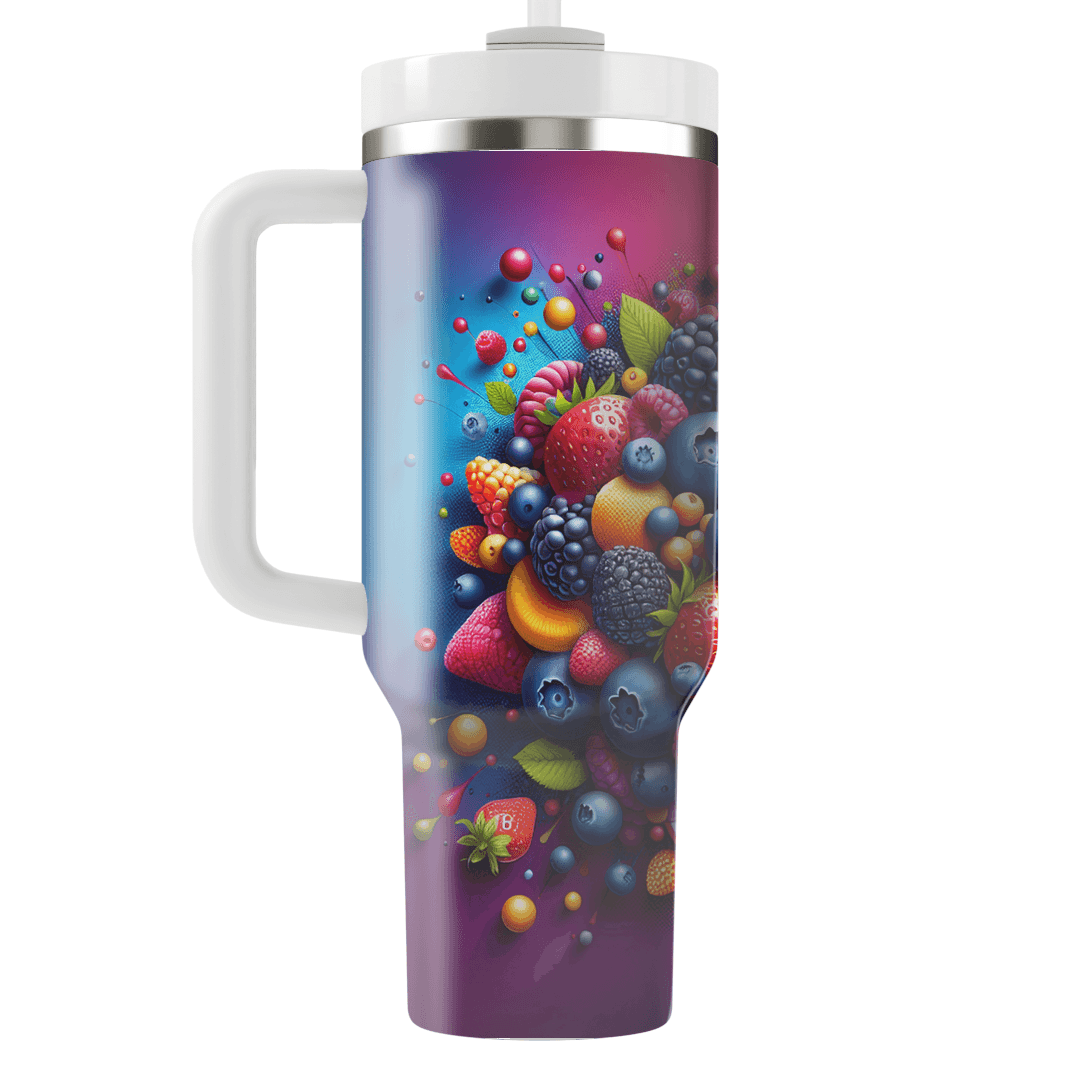 Summer Berry Burst  Personalized Tumblers