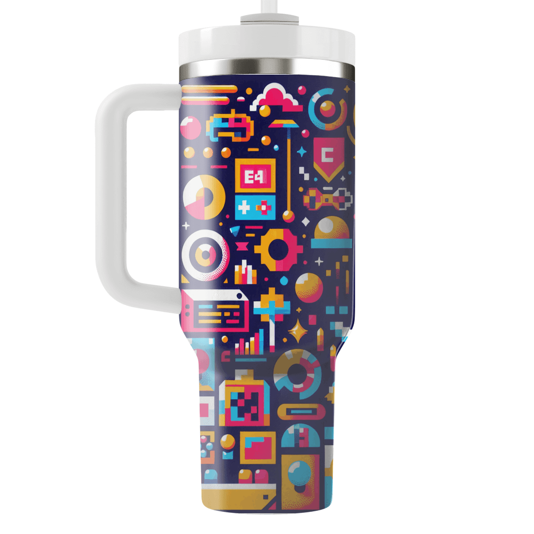 Retro Arcade Colors  Tumblers For Gifts