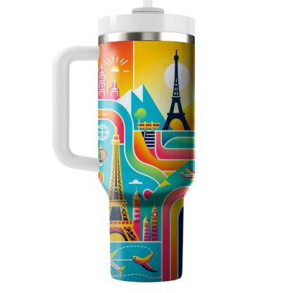Colorful Journeys - Travel Appreciation Day  Tumblers With Lids