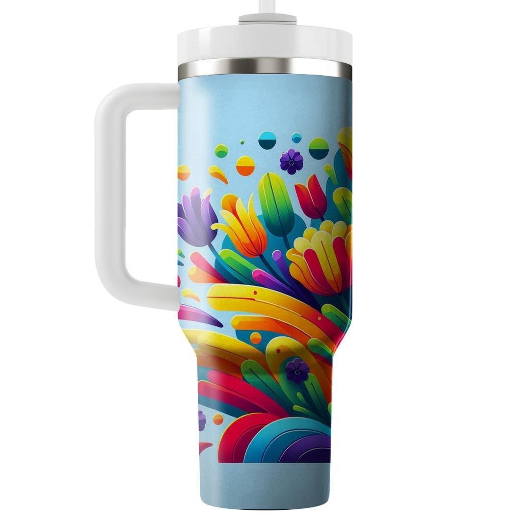 Rainbow Garden  Tumblers For Gifts