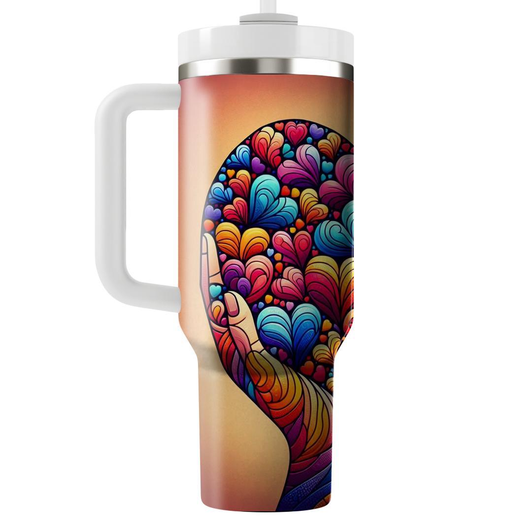 Electric Mosaic Hearts  Tumblers For Gifts
