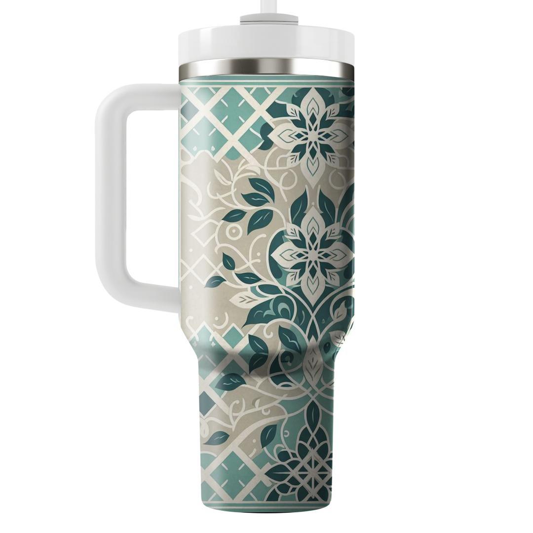 Lattice Vine Whisper  Decorative Tumblers