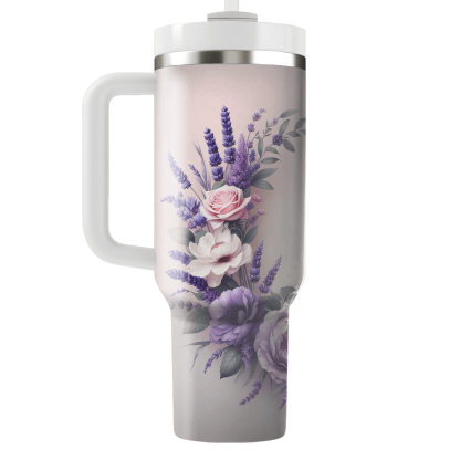Elegant Floral Wreath  Unique Tumblers
