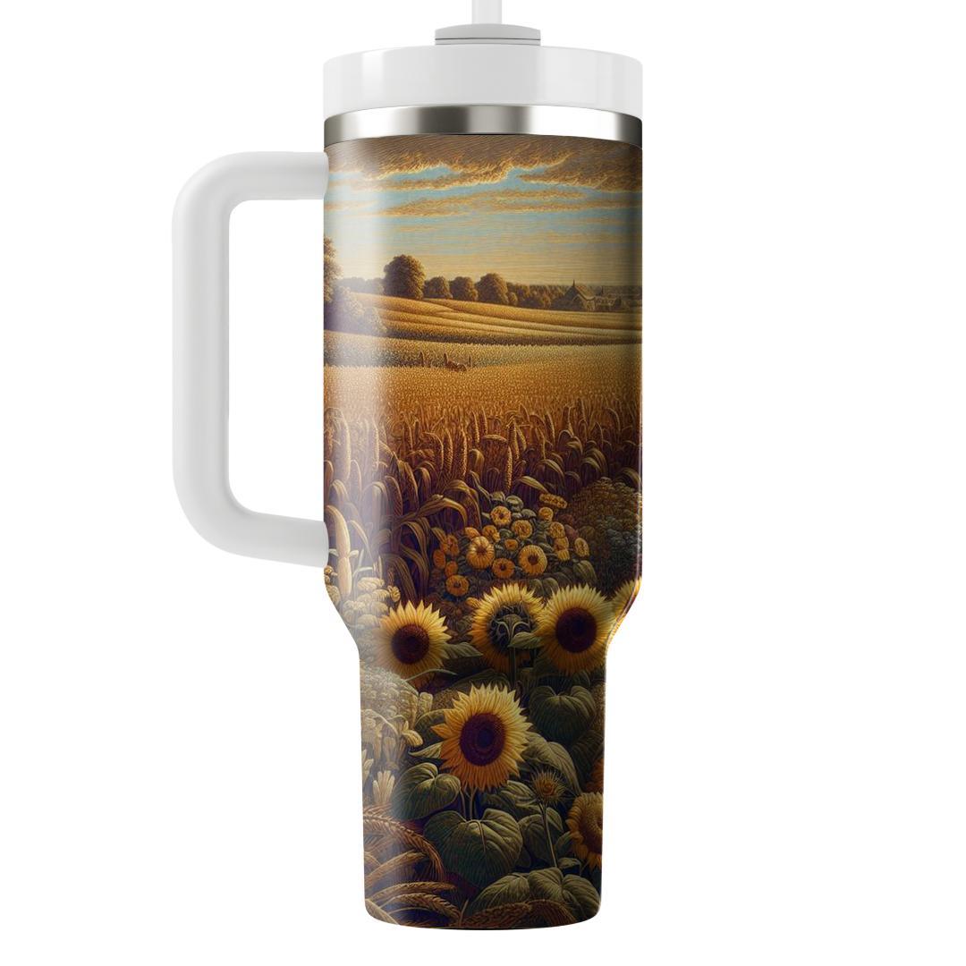 Summer Harvest Fields  Tumbler Cups